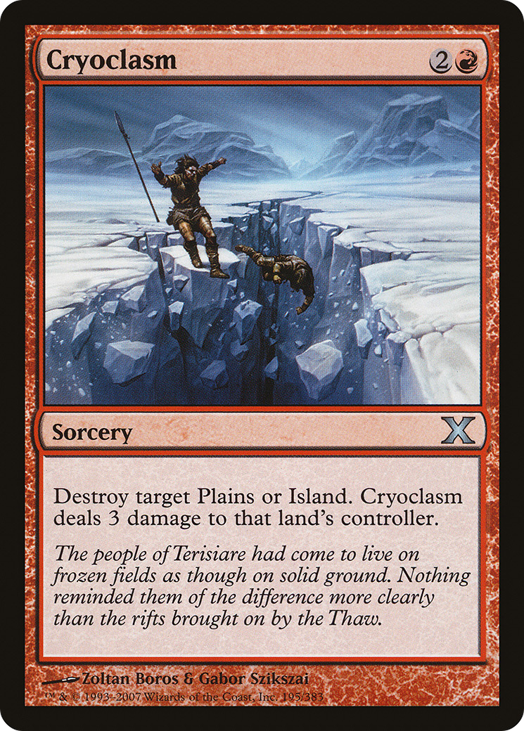 Cryoclasm (195) Foil - Tenth Edition