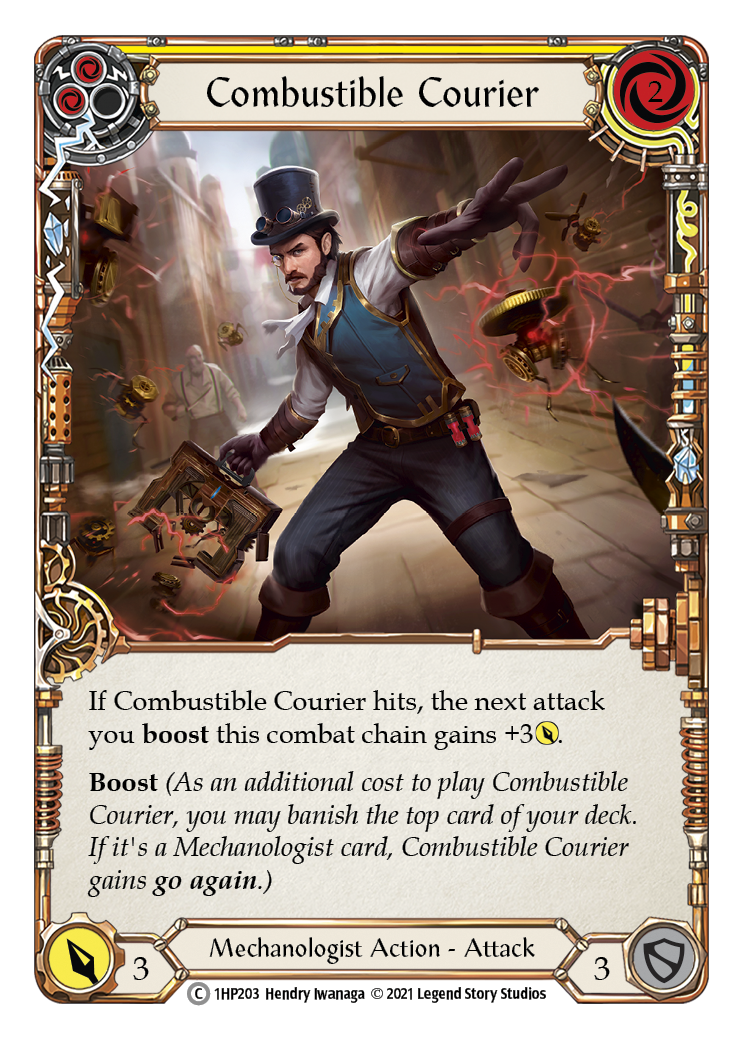 Combustible Courier (Yellow) [1HP203] (History Pack 1) | Silver Goblin