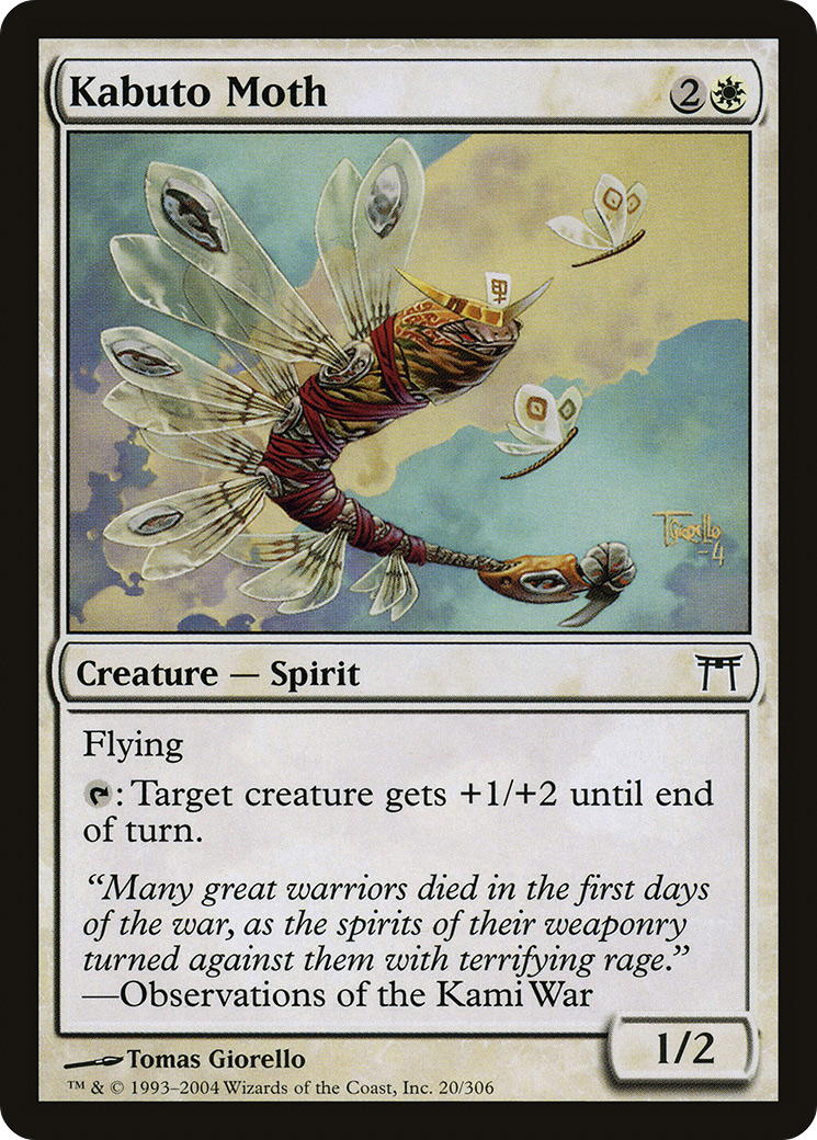 Kabuto Moth (020) Foil - Champions of Kamigawa
