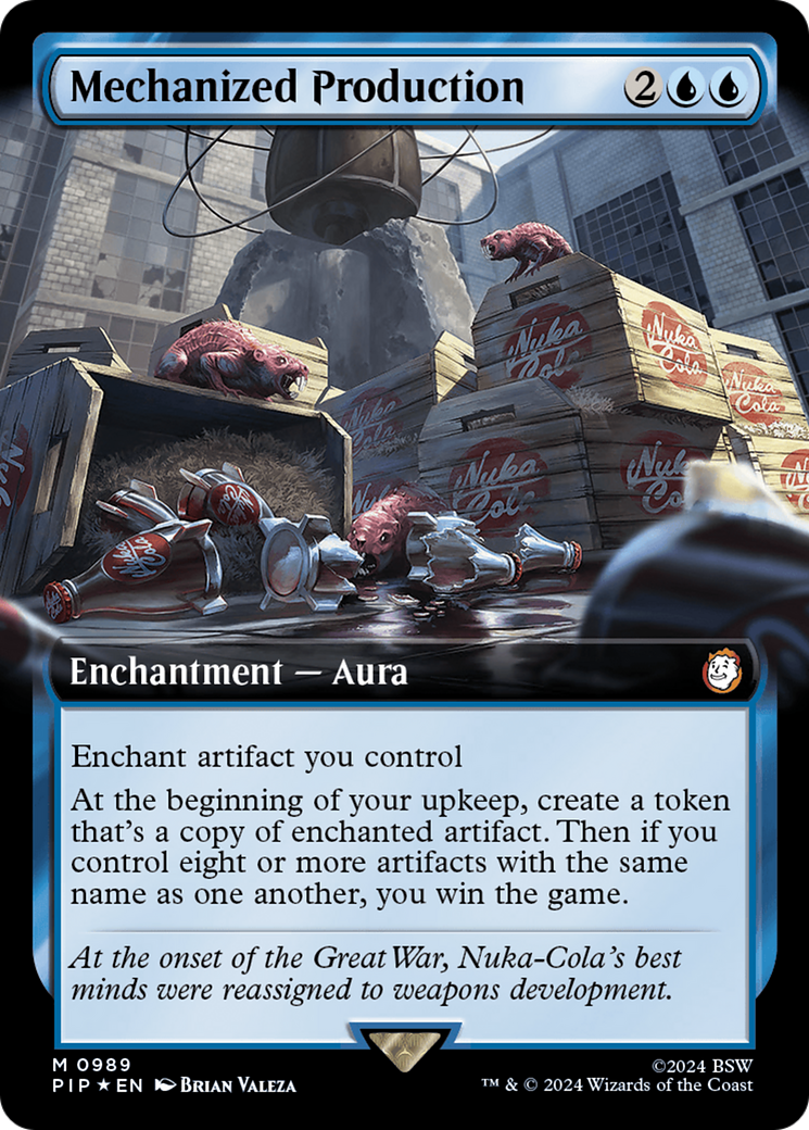 Mechanized Production (Extended Art) (Surge Foil) [Fallout] | Silver Goblin