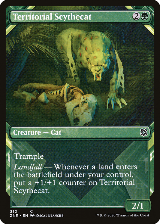 Territorial Scythecat (Showcase) [Zendikar Rising]