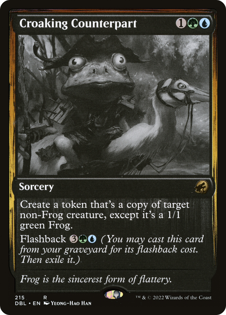 Croaking Counterpart (215) Foil - Innistrad: Double Feature