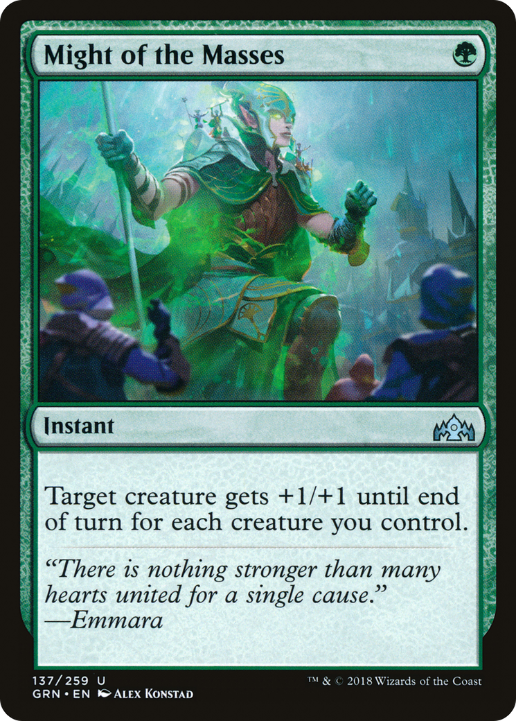 Might of the Masses (137) Foil - Guilds of Ravnica