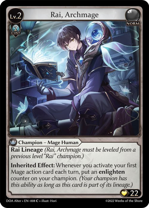 Rai, Archmage (008) [Dawn of Ashes: Alter Edition] Foil