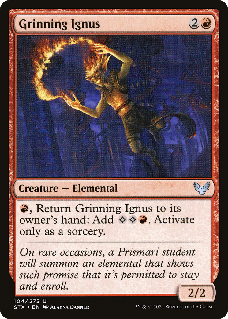 Grinning Ignus (104) Foil - Strixhaven: School of Mages