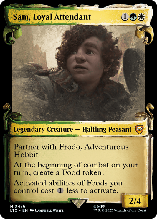 Sam, Loyal Attendant (Showcase Scrolls) (Showcase) (476) Foil - Tales of Middle-earth Commander