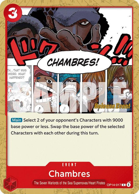Chambres (OP14-017) Release Event Cards