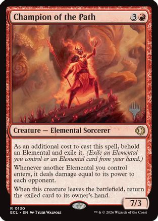 Champion of the Path (Promo Pack) (130) Foil - Lorwyn Eclipsed