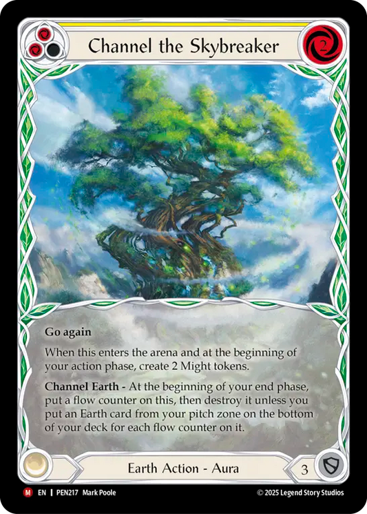 Channel The Skybreaker (Extended Art) (PEN217) Cold Foil - Compendium of Rathe