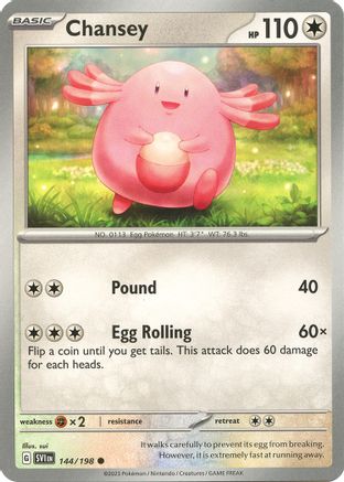 Chansey (144) Reverse Holofoil - Scarlet & Violet