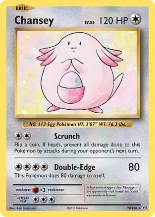 Chansey (70) Reverse Holofoil - Evolutions
