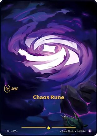 Chaos Rune (Alternate Art) (R05a) Foil - Unleashed
