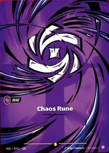 Chaos Rune (Alternate Art) (R05a) Foil - Vendetta
