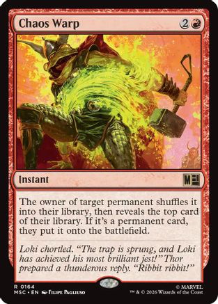 Chaos Warp (164) Surge Foil - Commander: Marvel Super Heroes