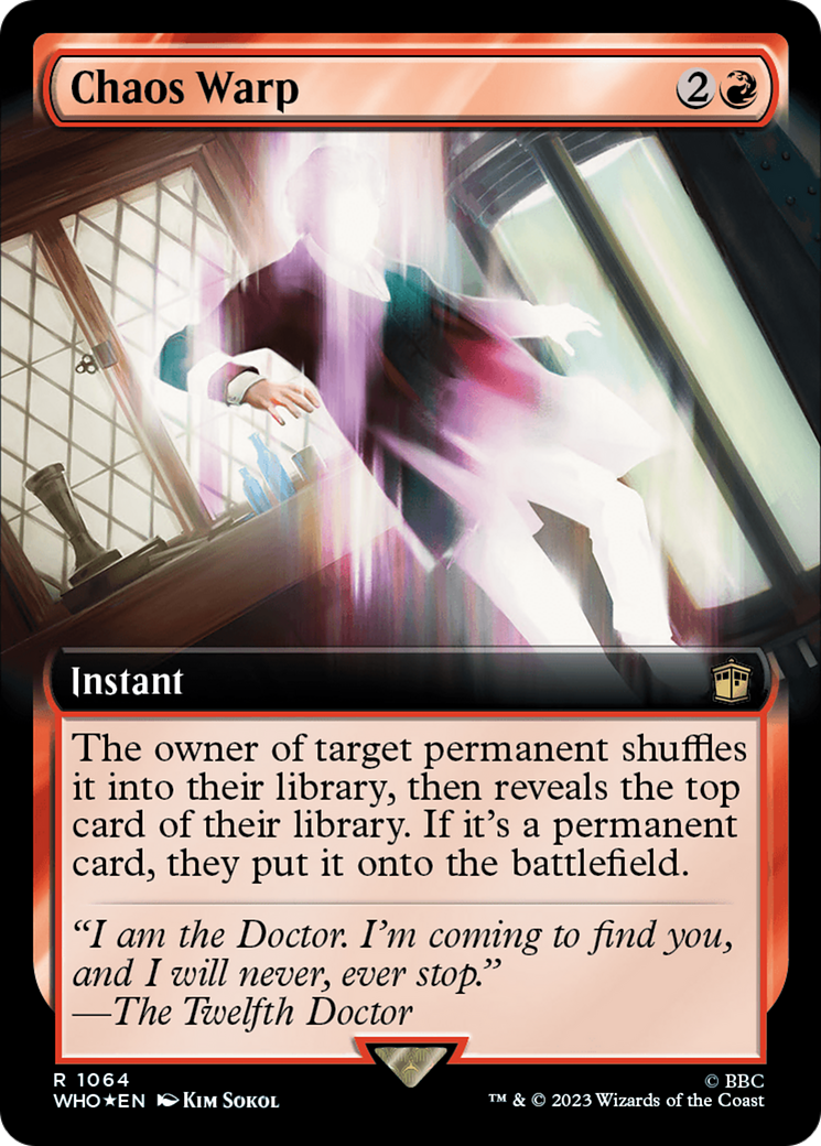 Chaos Warp (Extended Art) (1064) Surge Foil - Doctor Who