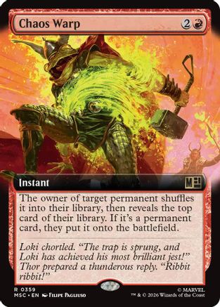 Chaos Warp (Extended Art) (359) - Commander: Marvel Super Heroes