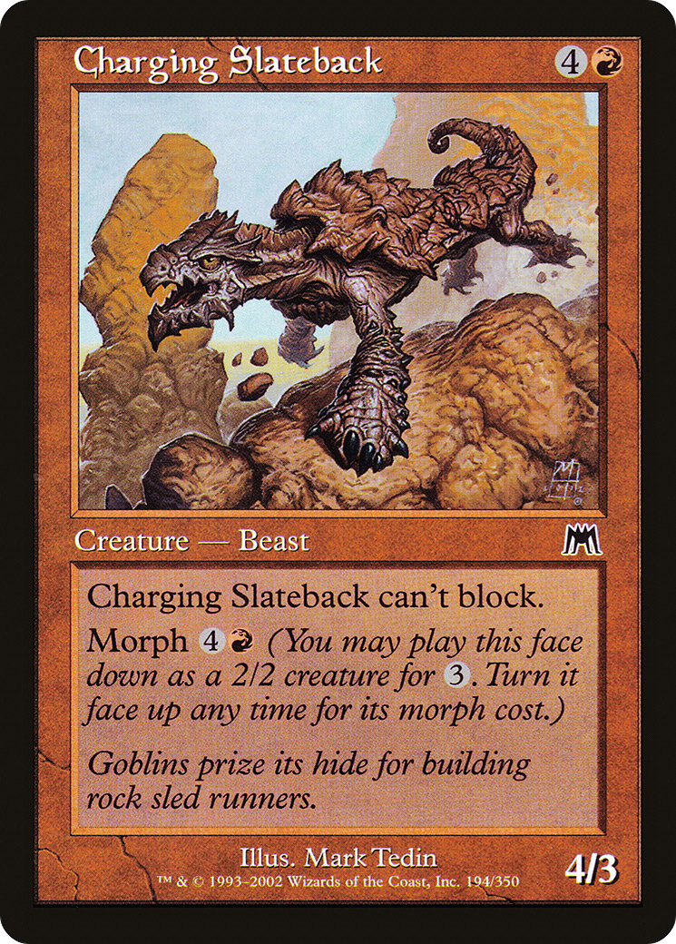 Charging Slateback (194) - Onslaught