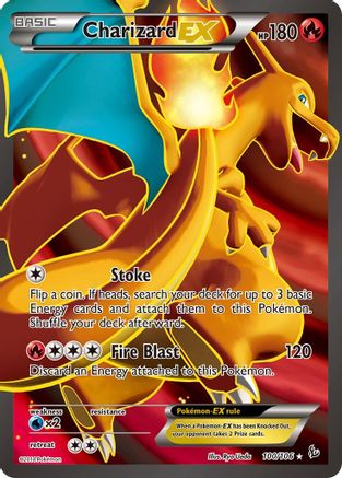 Charizard EX (Full Art) (100) Holofoil - Flashfire