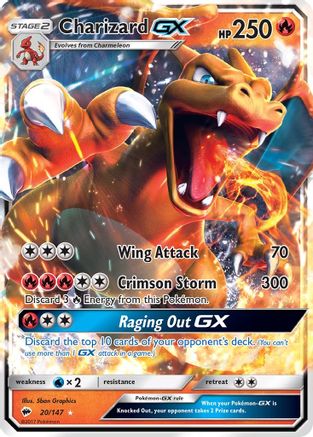 Charizard GX (20) Holofoil - Burning Shadows