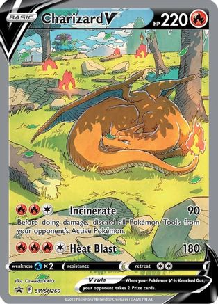 Charizard V (Alternate Full Art) (SWSH260) Holofoil - Black Star Promos