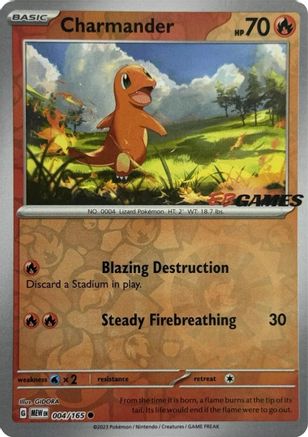 Charmander (EB Games Exclusive) (4) Reverse Holofoil - Miscellaneous Cards & Products