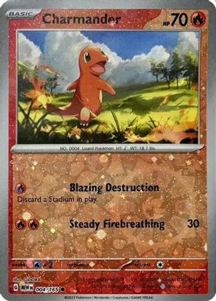 Charmander (Reverse Cosmos Holo) (Costco Exclusive) (4) Reverse Holofoil - Miscellaneous Cards & Products