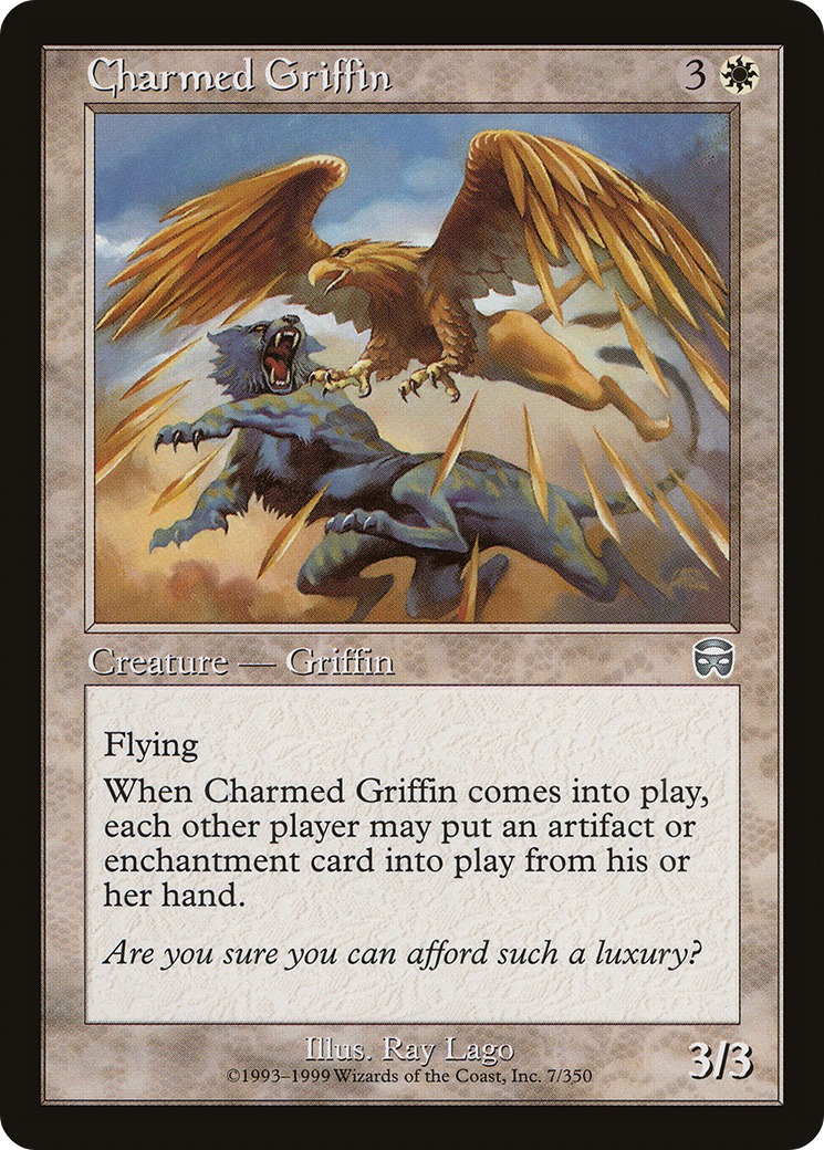 Charmed Griffin (007) Foil - Mercadian Masques
