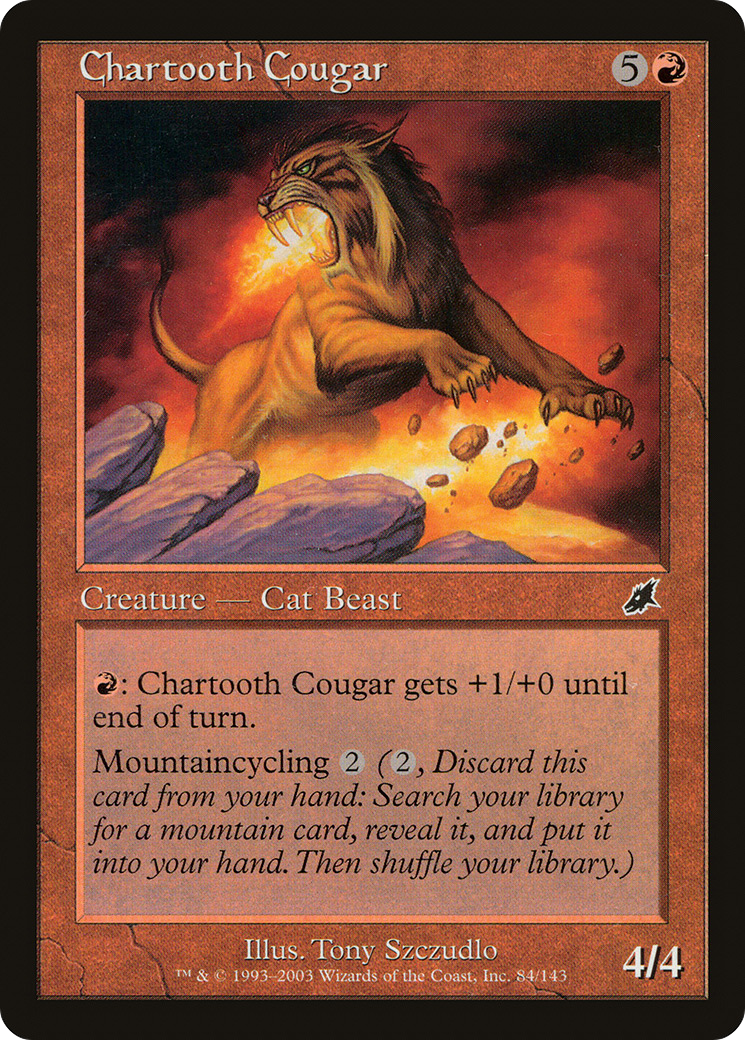 Chartooth Cougar (084) Foil - Scourge
