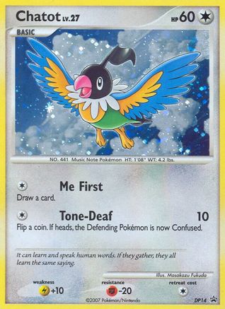 Chatot (DP14) Holofoil - Black Star Promos