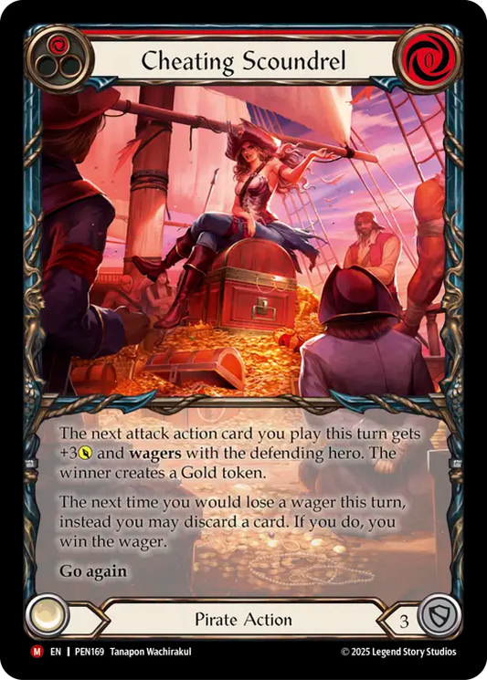 Cheating Scoundrel (Extended Art) (PEN169) Rainbow Foil - Compendium of Rathe