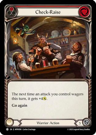 Check–Raise (Red) (MPW099) Rainbow Foil - Mastery Pack Warrior