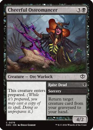 Cheerful Osteomancer // Raise Dead (076) - Secrets of Strixhaven