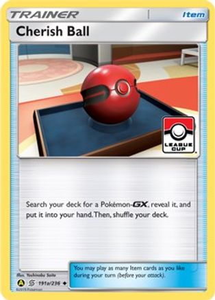 Cherish Ball (League Cup) (191a) Reverse Holofoil - Unified Minds