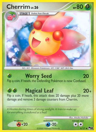 Cherrim (6) Reverse Holofoil - POP Series 8