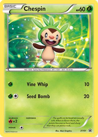 Chespin (XY01) Holofoil - Black Star Promos