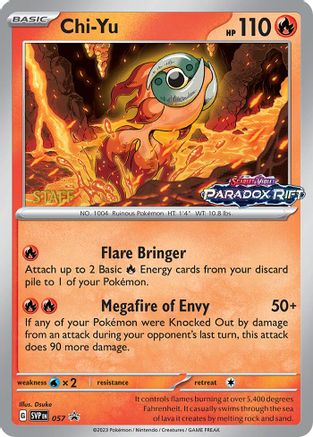 Chi-Yu (Prerelease) [Staff] (57) Holofoil - Black Star Promos