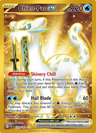 Chien-Pao ex (Gold) (274) Holofoil - Paldea Evolved