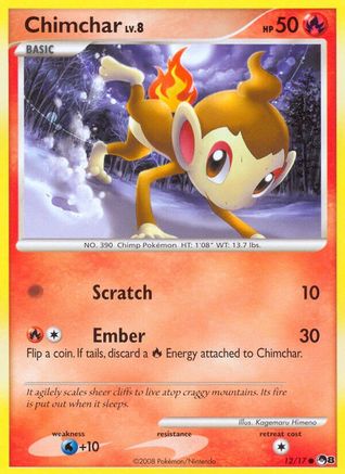 Chimchar (12) Reverse Holofoil - POP Series 8