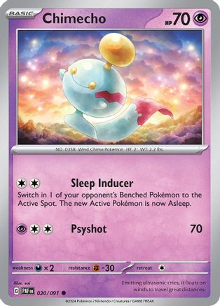 Chimecho (30) Reverse Holofoil - Paldean Fates