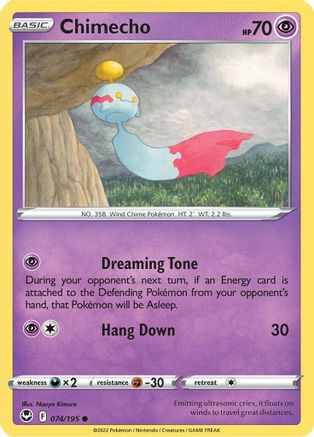 Chimecho (74) Reverse Holofoil - Silver Tempest