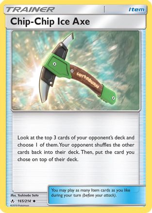 Chip-Chip Ice Axe (165) Reverse Holofoil - Unbroken Bonds
