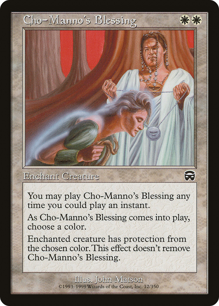 Cho-Manno's Blessing (012) Foil - Mercadian Masques