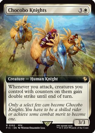 Chocobo Knights (Extended Art) (102) - Commander: FINAL FANTASY