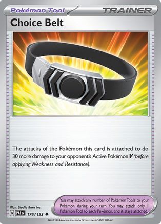 Choice Belt (176) Reverse Holofoil - Paldea Evolved