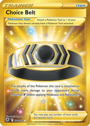 Choice Belt (Gold) (211) Holofoil - Astral Radiance