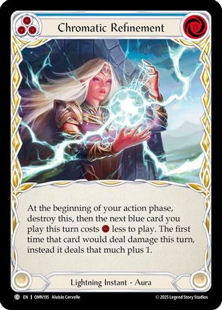 Chromatic Refinement (Blue) (OMN195) Rainbow Foil - Omens of the Third Age