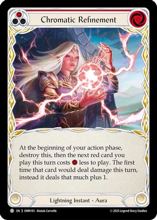 Chromatic Refinement (Red) (OMN193) Rainbow Foil - Omens of the Third Age