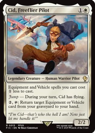Cid, Freeflier Pilot (013) Surge Foil - Commander: FINAL FANTASY