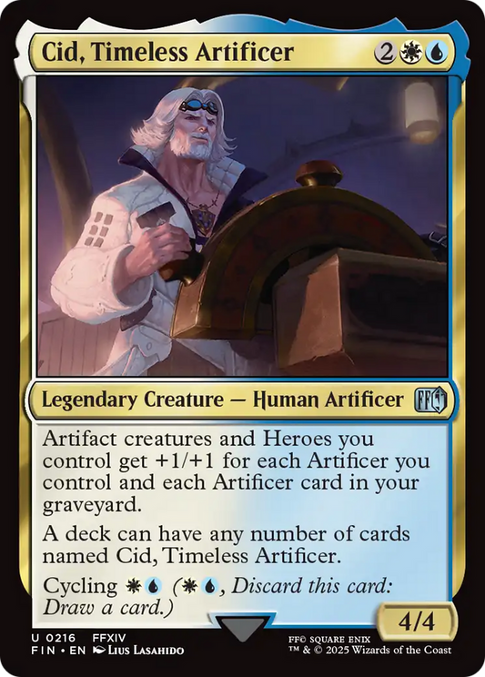 Cid, Timeless Artificer (216) Foil - FINAL FANTASY