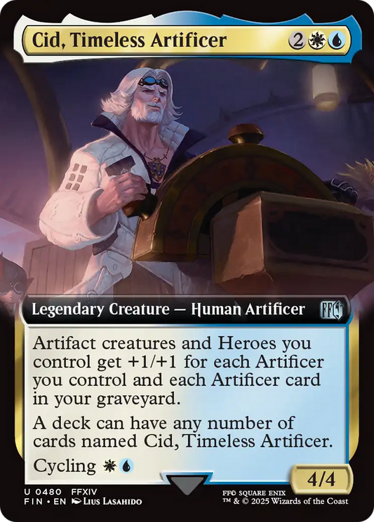 Cid, Timeless Artificer (Extended Art) (480) Foil - FINAL FANTASY